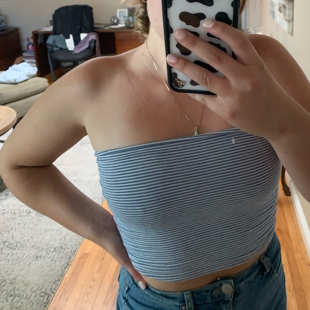 Brandy Melville striped tube top